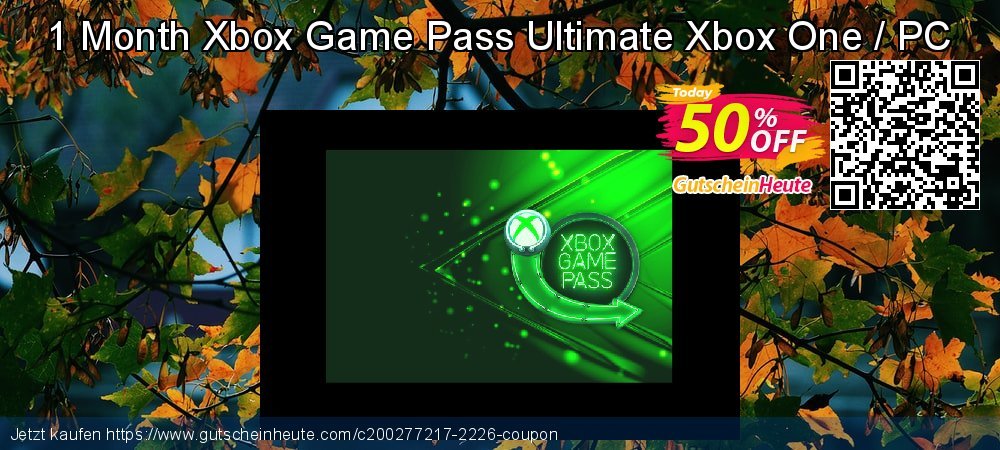1 Month Xbox Game Pass Ultimate Xbox One / PC Sonderangebote Diskont Bildschirmfoto