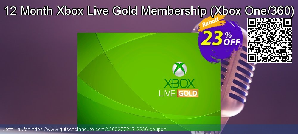 12 Month Xbox Live Gold Membership - Xbox One/360  wundervoll Sale Aktionen Bildschirmfoto