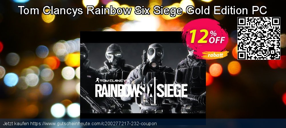 Tom Clancys Rainbow Six Siege Gold Edition PC klasse Preisreduzierung Bildschirmfoto