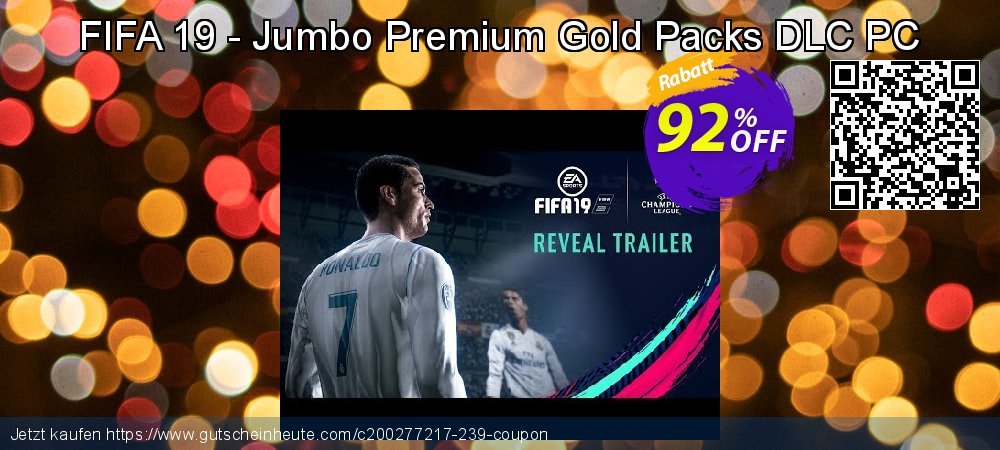 FIFA 19 - Jumbo Premium Gold Packs DLC PC erstaunlich Preisnachlässe Bildschirmfoto