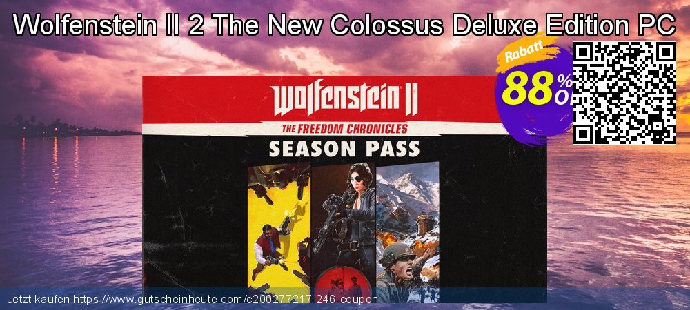 Wolfenstein II 2 The New Colossus Deluxe Edition PC wunderschön Verkaufsförderung Bildschirmfoto