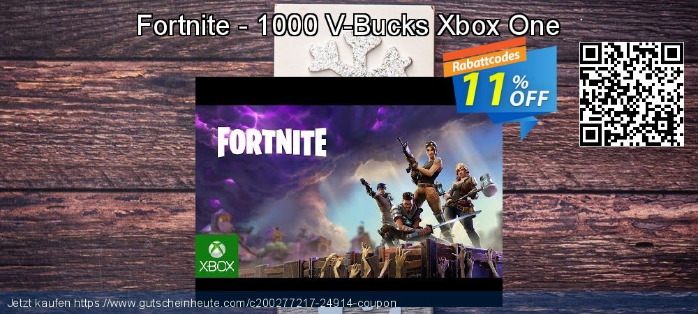 Fortnite - 1000 V-Bucks Xbox One aufregenden Disagio Bildschirmfoto