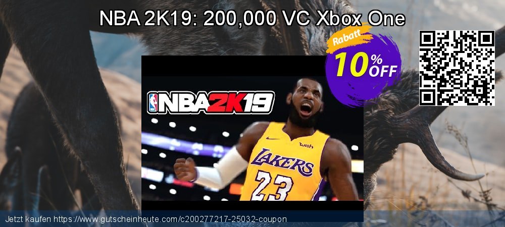 NBA 2K19: 200,000 VC Xbox One formidable Ermäßigung Bildschirmfoto