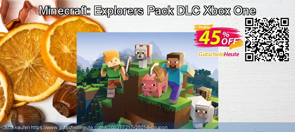 Minecraft: Explorers Pack DLC Xbox One super Sale Aktionen Bildschirmfoto