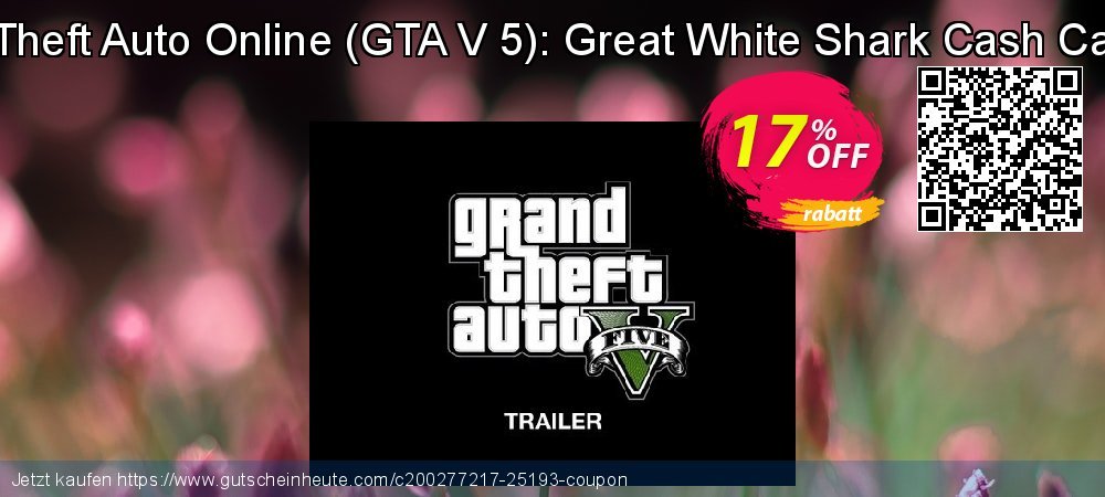 Grand Theft Auto Online - GTA V 5 : Great White Shark Cash Card PS4 aufregenden Beförderung Bildschirmfoto