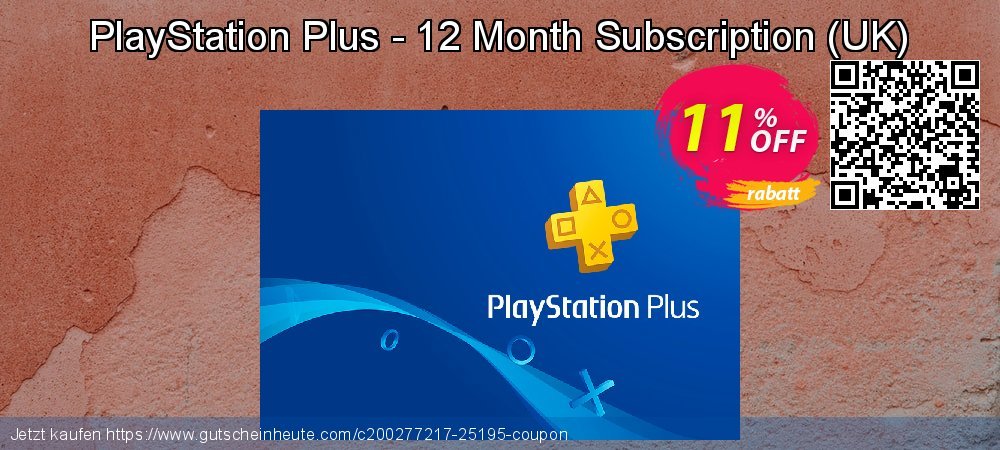 PlayStation Plus - 12 Month Subscription - UK  umwerfenden Rabatt Bildschirmfoto