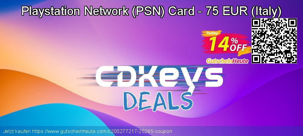 Playstation Network - PSN Card - 75 EUR - Italy  wunderschön Sale Aktionen Bildschirmfoto