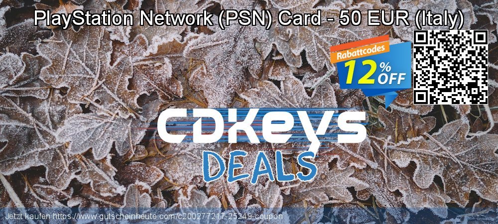 PlayStation Network - PSN Card - 50 EUR - Italy  formidable Angebote Bildschirmfoto