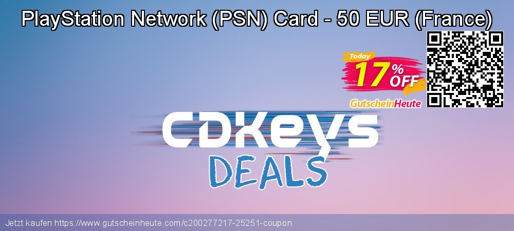 PlayStation Network - PSN Card - 50 EUR - France  toll Nachlass Bildschirmfoto