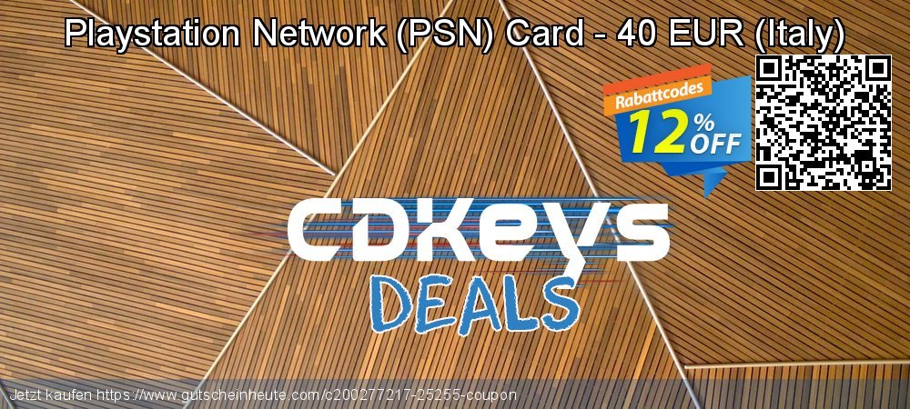 Playstation Network - PSN Card - 40 EUR - Italy  aufregenden Verkaufsförderung Bildschirmfoto
