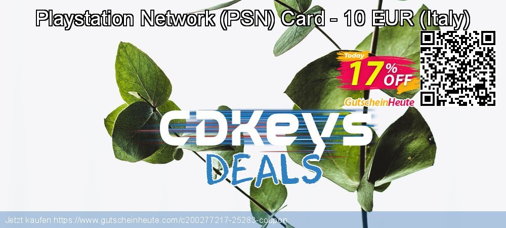 Playstation Network - PSN Card - 10 EUR - Italy  Exzellent Angebote Bildschirmfoto