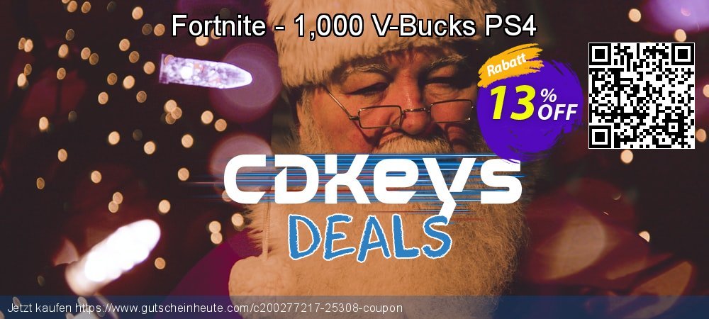 Fortnite - 1,000 V-Bucks PS4 verblüffend Außendienst-Promotions Bildschirmfoto
