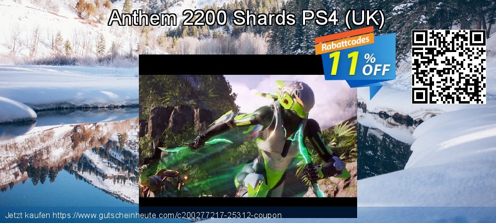 Anthem 2200 Shards PS4 - UK  verwunderlich Beförderung Bildschirmfoto