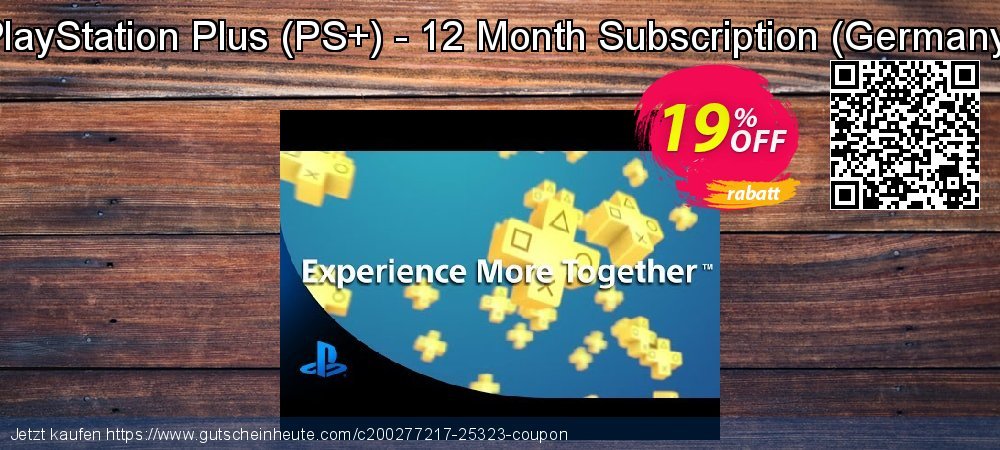 PlayStation Plus - PS+ - 12 Month Subscription - Germany  spitze Verkaufsförderung Bildschirmfoto