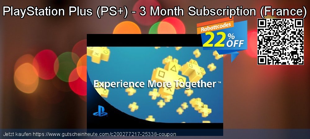 PlayStation Plus - PS+ - 3 Month Subscription - France  wunderschön Ermäßigung Bildschirmfoto
