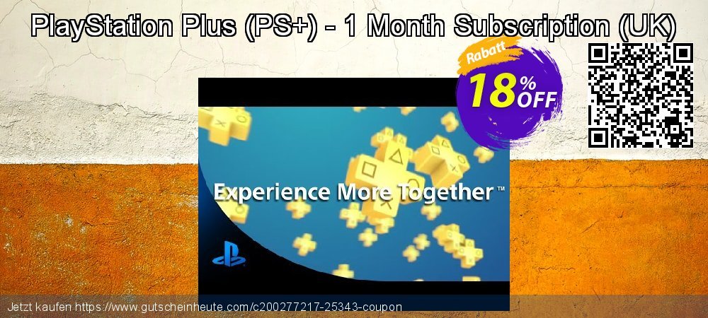 PlayStation Plus - PS+ - 1 Month Subscription - UK  verwunderlich Preisreduzierung Bildschirmfoto