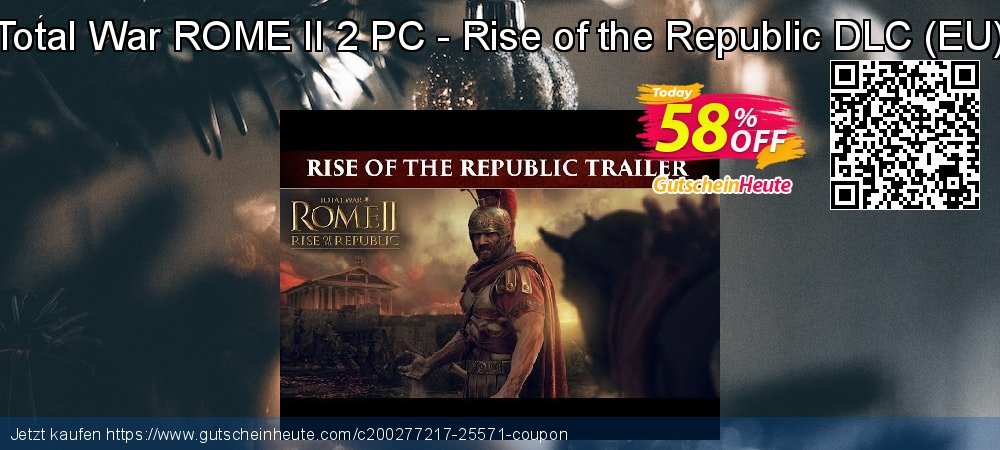 Total War ROME II 2 PC - Rise of the Republic DLC - EU  spitze Preisnachlässe Bildschirmfoto