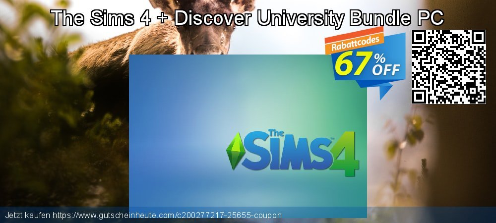 The Sims 4 + Discover University Bundle PC Exzellent Ermäßigungen Bildschirmfoto