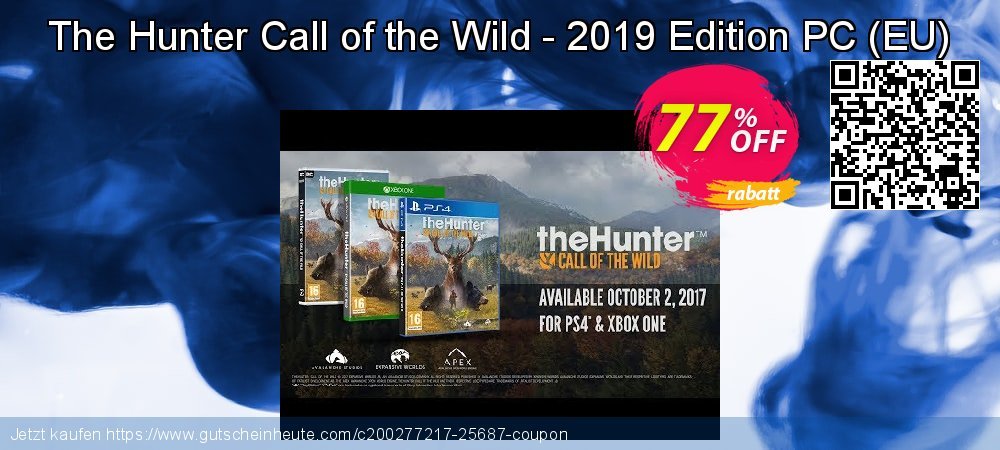 The Hunter Call of the Wild - 2019 Edition PC - EU  beeindruckend Sale Aktionen Bildschirmfoto