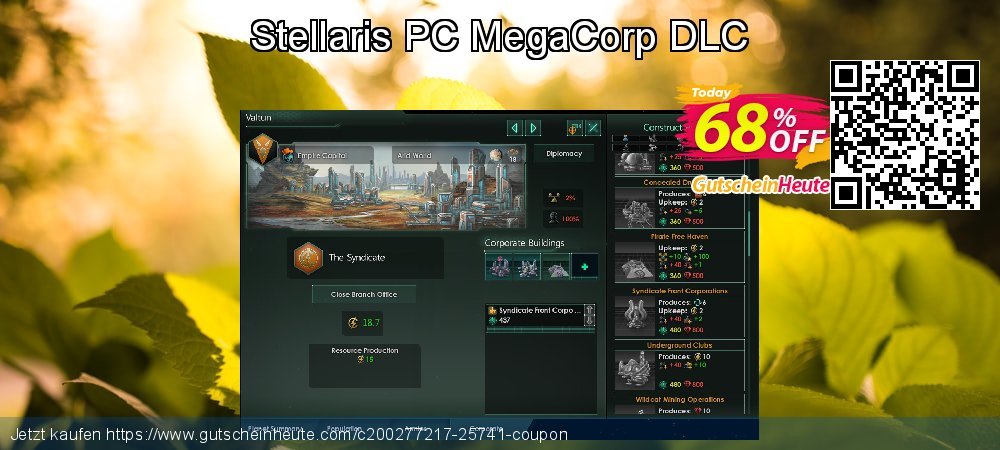 Stellaris PC MegaCorp DLC wunderschön Preisnachlässe Bildschirmfoto