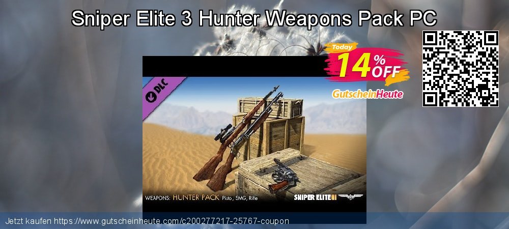 Sniper Elite 3 Hunter Weapons Pack PC fantastisch Außendienst-Promotions Bildschirmfoto