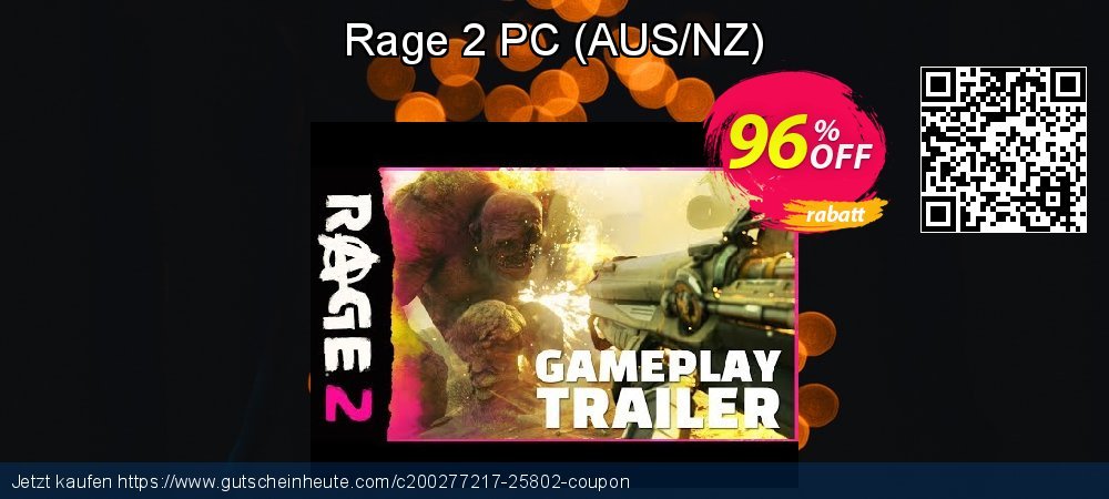 Rage 2 PC - AUS/NZ  super Preisreduzierung Bildschirmfoto