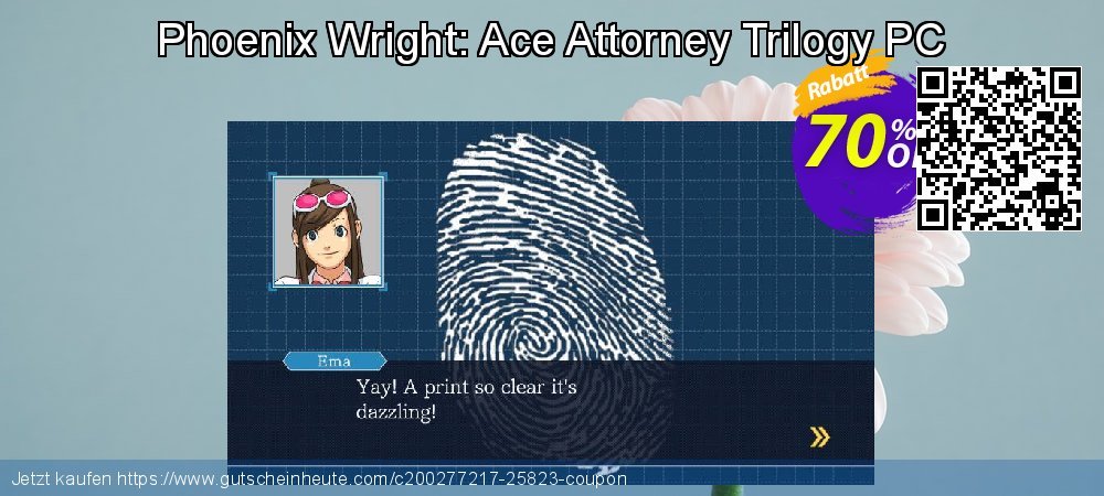 Phoenix Wright: Ace Attorney Trilogy PC ausschließlich Sale Aktionen Bildschirmfoto