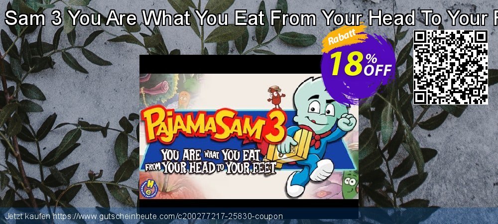 Pajama Sam 3 You Are What You Eat From Your Head To Your Feet PC großartig Diskont Bildschirmfoto