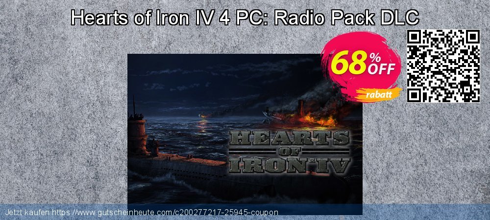 Hearts of Iron IV 4 PC: Radio Pack DLC exklusiv Preisnachlässe Bildschirmfoto