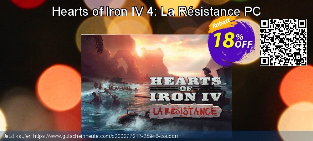 Hearts of Iron IV 4: La Résistance PC ausschließenden Nachlass Bildschirmfoto