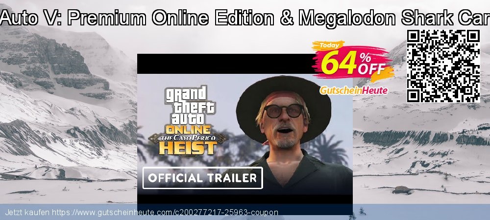 Grand Theft Auto V: Premium Online Edition & Megalodon Shark Card Bundle PC verwunderlich Angebote Bildschirmfoto
