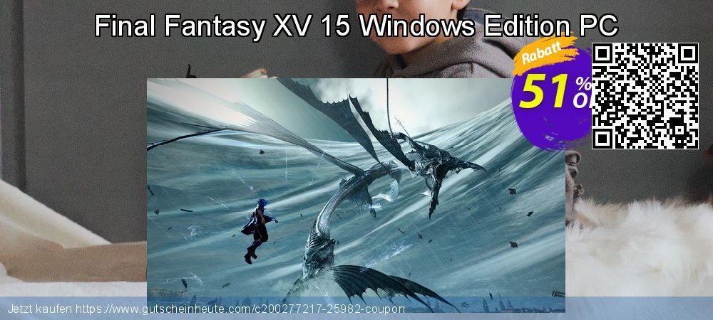 Final Fantasy XV 15 Windows Edition PC erstaunlich Nachlass Bildschirmfoto