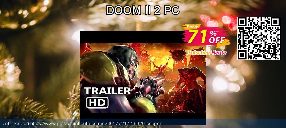 DOOM II 2 PC wunderschön Verkaufsförderung Bildschirmfoto