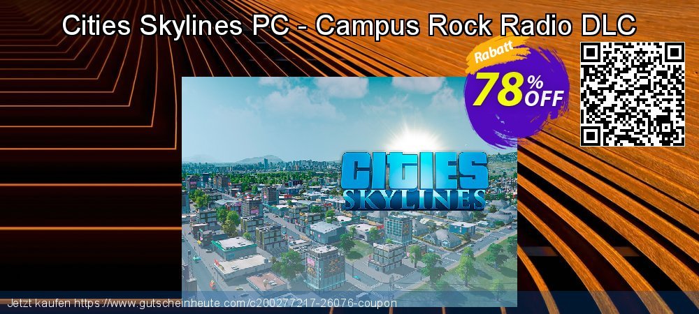 Cities Skylines PC - Campus Rock Radio DLC unglaublich Förderung Bildschirmfoto
