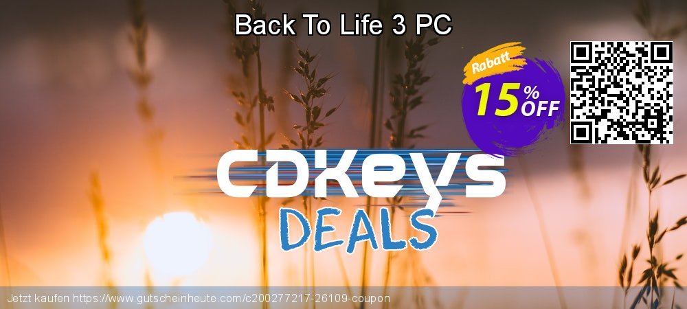 Back To Life 3 PC großartig Preisnachlass Bildschirmfoto