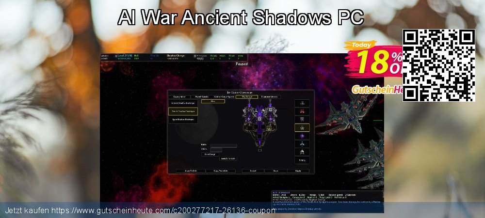 AI War Ancient Shadows PC Sonderangebote Diskont Bildschirmfoto