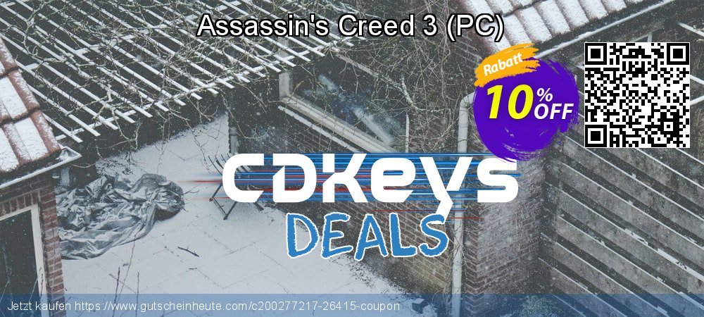 Assassin's Creed 3 - PC  Sonderangebote Preisnachlass Bildschirmfoto