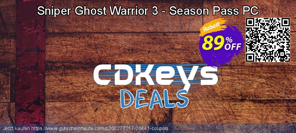 Sniper Ghost Warrior 3 - Season Pass PC exklusiv Nachlass Bildschirmfoto