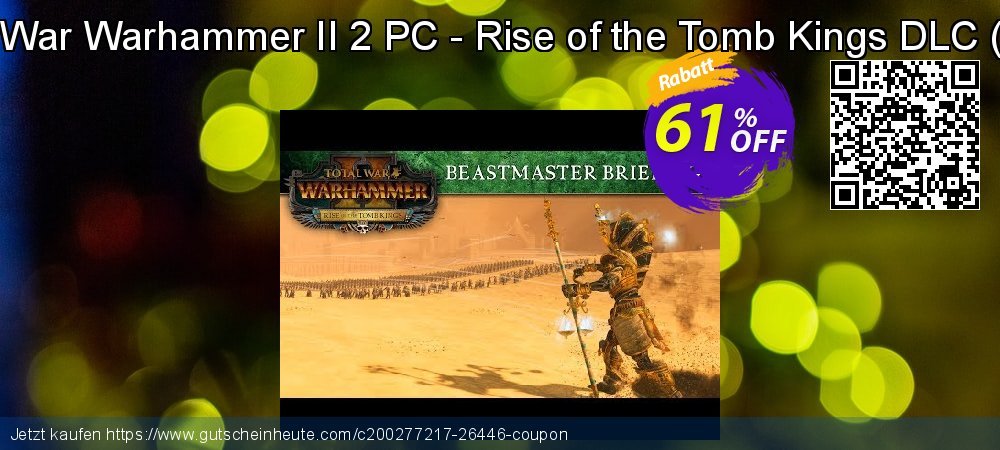 Total War Warhammer II 2 PC - Rise of the Tomb Kings DLC - WW  Sonderangebote Ausverkauf Bildschirmfoto