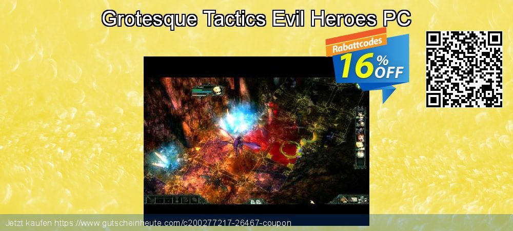 Grotesque Tactics Evil Heroes PC geniale Förderung Bildschirmfoto