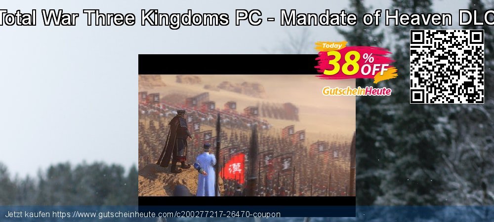 Total War Three Kingdoms PC - Mandate of Heaven DLC spitze Rabatt Bildschirmfoto