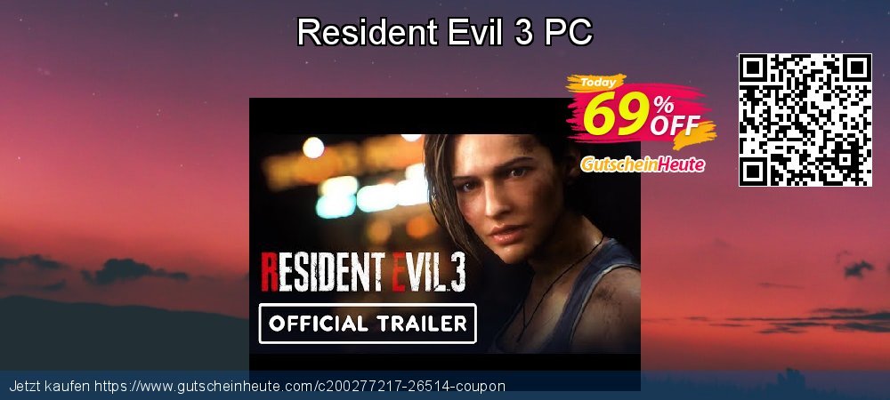 Resident Evil 3 PC atemberaubend Ausverkauf Bildschirmfoto