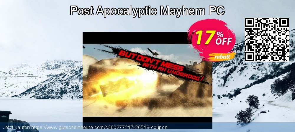 Post Apocalyptic Mayhem PC wundervoll Förderung Bildschirmfoto