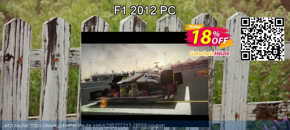 F1 2012 PC überraschend Preisreduzierung Bildschirmfoto