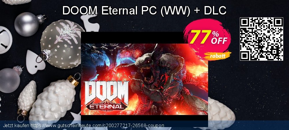 DOOM Eternal PC - WW + DLC ausschließenden Preisnachlass Bildschirmfoto