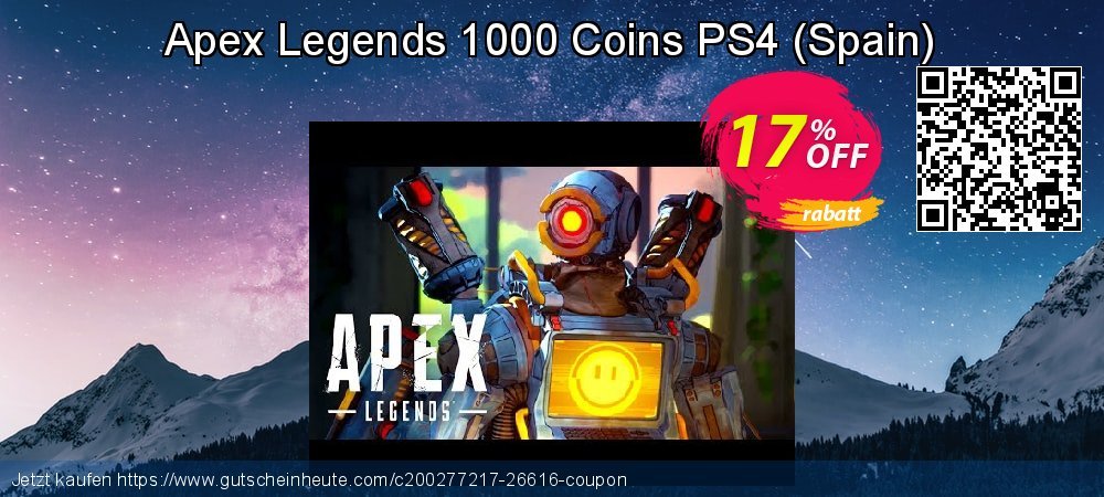 Apex Legends 1000 Coins PS4 - Spain  Exzellent Ausverkauf Bildschirmfoto