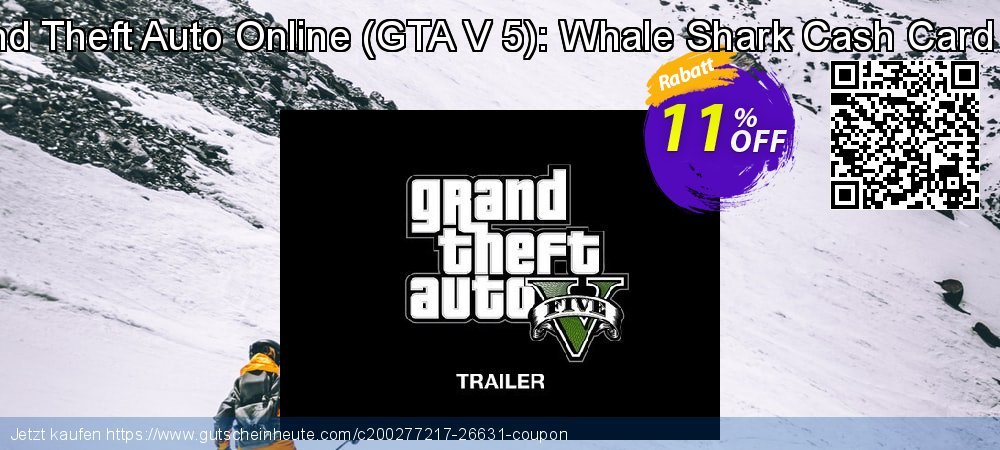 Grand Theft Auto Online - GTA V 5 : Whale Shark Cash Card PS4 besten Disagio Bildschirmfoto