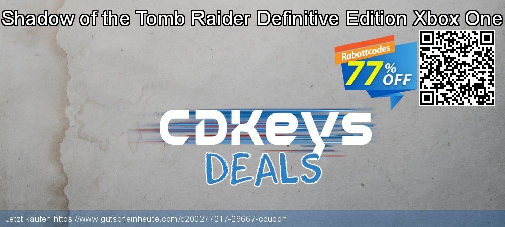 Shadow of the Tomb Raider Definitive Edition Xbox One großartig Ausverkauf Bildschirmfoto