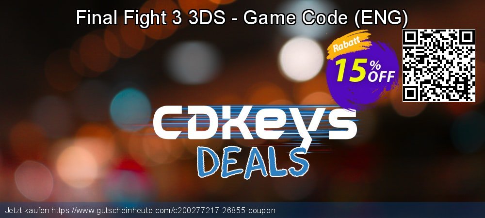 Final Fight 3 3DS - Game Code - ENG  atemberaubend Außendienst-Promotions Bildschirmfoto