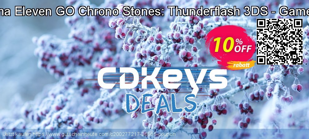 Inazuma Eleven GO Chrono Stones: Thunderflash 3DS - Game Code beeindruckend Promotionsangebot Bildschirmfoto